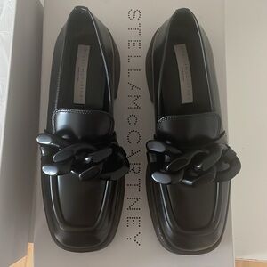 Black loafers